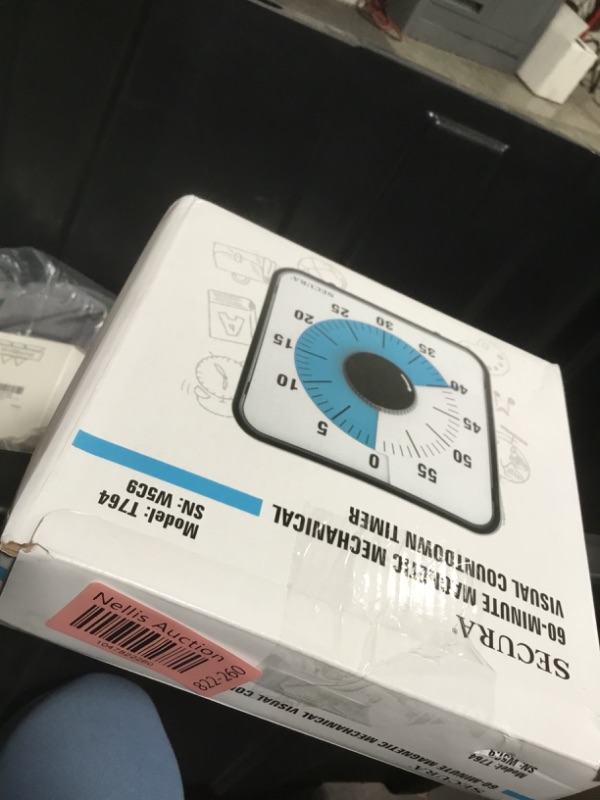 Photo 1 of Secura 60-Minute Visual Countdown Timer, 7.5-Inch Oversize Classroom Visual Timer for Kids and Adults, Durable Mechanical Kitchen Timer Clock with Magnetic Backing (Peony Color)