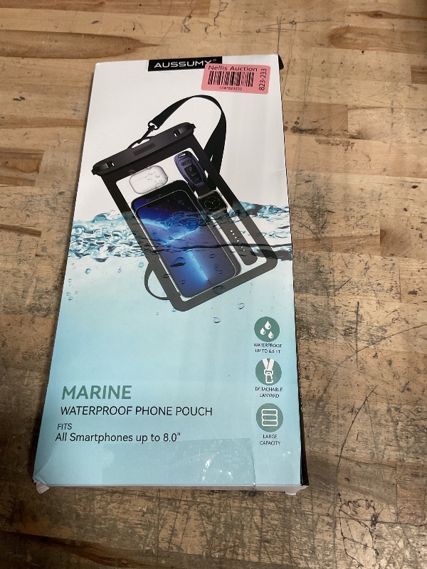 Photo 1 of 4 Pack 10.5“ Large Waterproof Phone Pouch - Underwater Clear Cell Holder - Universal Water Proof Dry Bag with Neck Lanyard for iPhone 16 Pro Max Samsung Galaxy with Heavy Case for Beach Swimming Pool