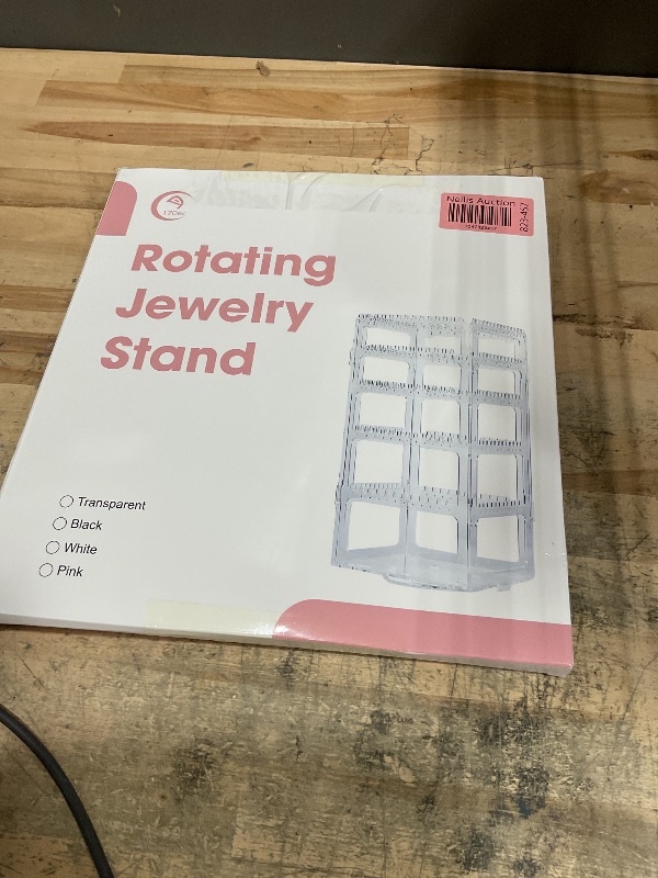 Photo 1 of 17Dec 360 Rotating Earring Holder Organizer Stand,5 Tiers Acrylic Jewelry Organizers and Storage,Stud Earring Organizers and Storage,228 Holes and 232 Grooves for Earrings Necklaces chain bracelet