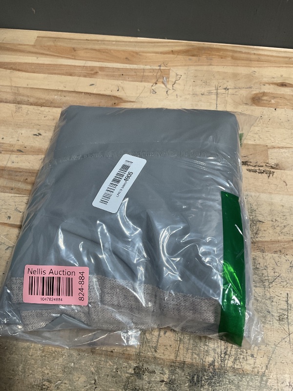 Photo 1 of * ONE PANEL ONLY* Joydeco Blackout Curtains for Bedroom - Natural Linen Curtains 52 X 108 inch, Thermal Insulated 100% Blackout 2 Panels Light Blocking Drapes, Rod Pocket & Back Tabs, Darkening Privacy for Living Room