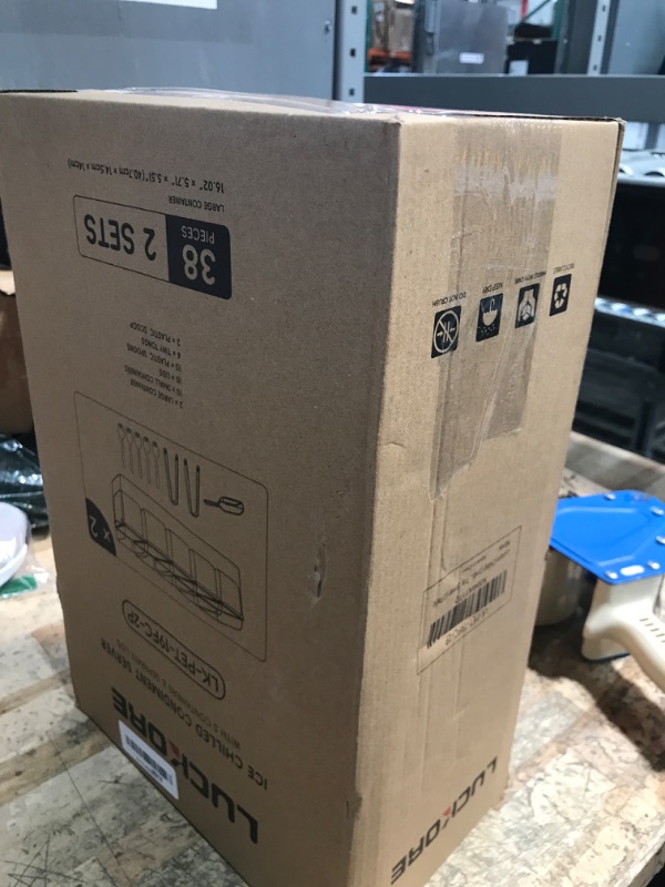 Photo 1 of 2 Pack Chilled Condiment Tray Server with 5 Containers and Removable Compartments, Large Ice Condiment Organizer, Clear Garnish Serving Platter for Kitchen, Fruit, Salad, Food, Bar Accessories