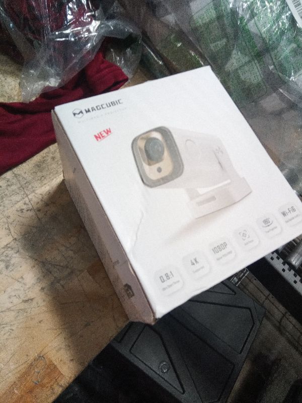 Photo 1 of ?Auto Focus&1080P?Magcubic Mini Smart Projector with 4K Support, Portable Projector with Wifi and Bluetooth, 5W Speaker, Built in Apps, Voice Control, Outdoor Movie Projector
