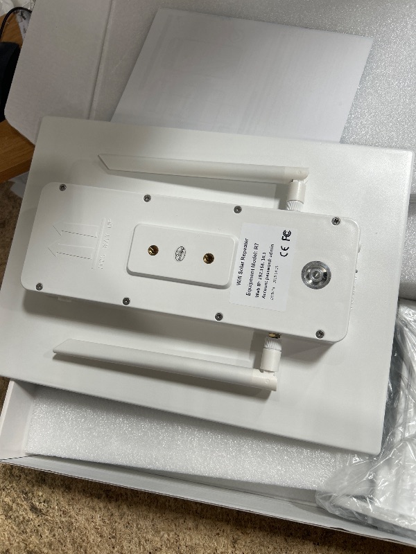 Photo 1 of ****PARTS ONLY **** WiFi Extender Signal Booster Solar Battery Outdoor, Long Range up to 300-feet, Internet 2.4G WiFi Extender Booster, Wireless Signal Booster WiFi Repeater 300Mbps,for 2.4G Modem Router LTE (32 * 24cm)