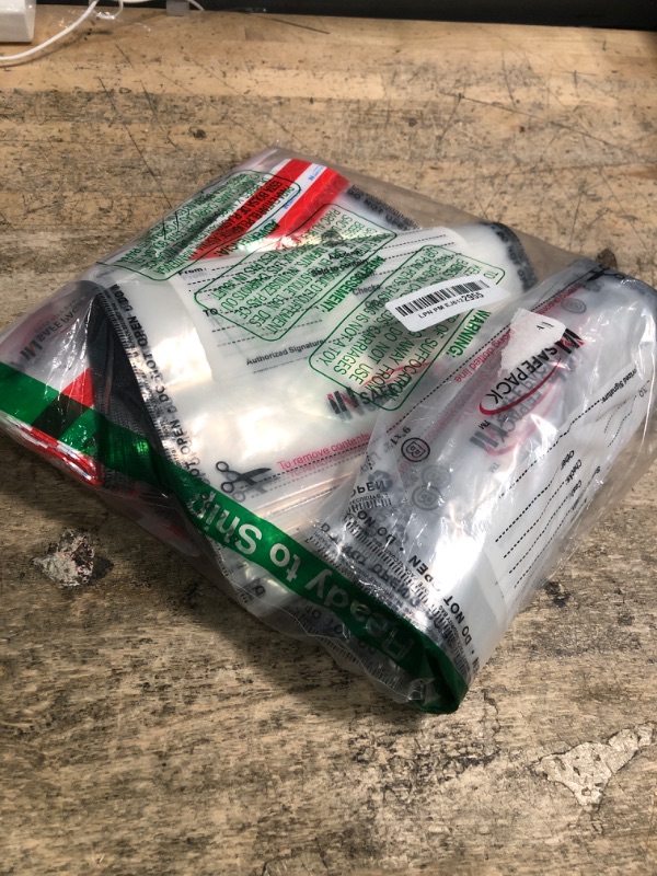 View 2 of 100PCS 9"x12" Business Bank Deposit Bags - High Level Security Tamper Evident Bag - Self Adhesion Plastic Security Deposit Bag