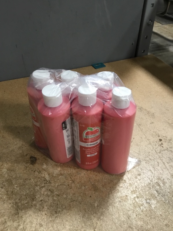 Photo 1 of *BUNDLE OF 6* Apple Barrel Acrylic Paint in Assorted Colors (8 oz), K2605 Crimson- Pack of 1