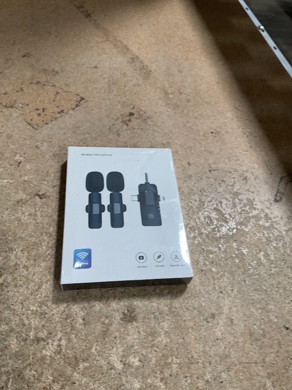 Photo 1 of *UNOPENED* PQRQP 3 in 1 Professional Wireless Lavalier Microphone for iPhone, Android, Camera, Wireless Microphones, Mini Microphone, Crystal Clear Sound Quality for Recording, Live Streaming, YouTube, TikTok