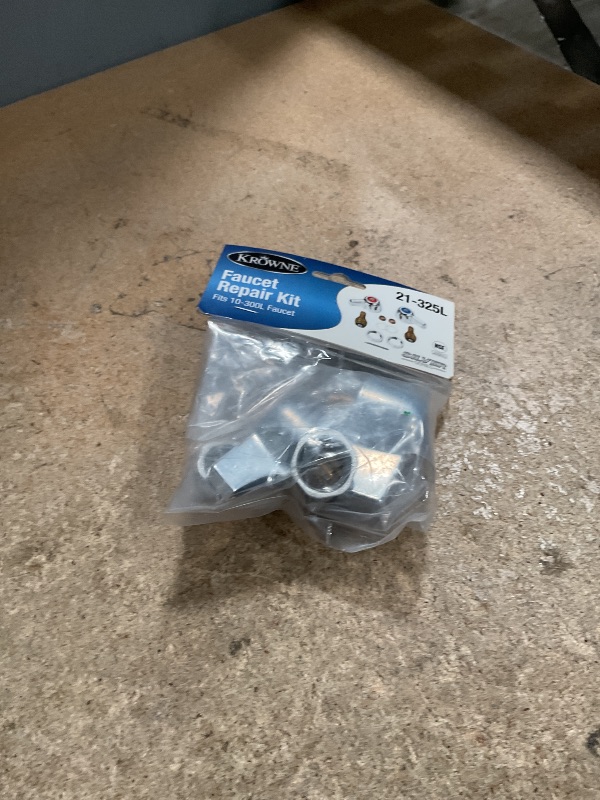 Photo 1 of Krowne Silver Series 21-325L Compression Replacement Accessory Kit with Knob-Style Handles | Compatible with 10-4, 11-4, 13-8 Deck Mount Faucets and 100-L Models | (2) Valves, (2) Seats, (2) O-Rings