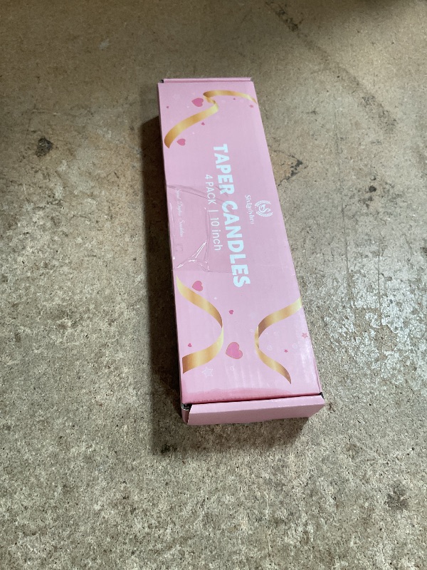 Photo 1 of 10 Inch Gradient-Orange Taper Candles for Summer Parties, 4 Pack Unscented Candlesticks for Dinner Birthday Seasonal Celebration and Home Decoration