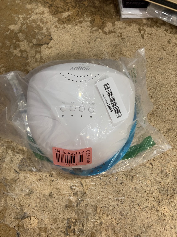 Photo 1 of **missing plugin**SUNUV UV LED Nail Lamp, Gel Light for Nail Polish UV Dryer with 3 Timers SUNone White