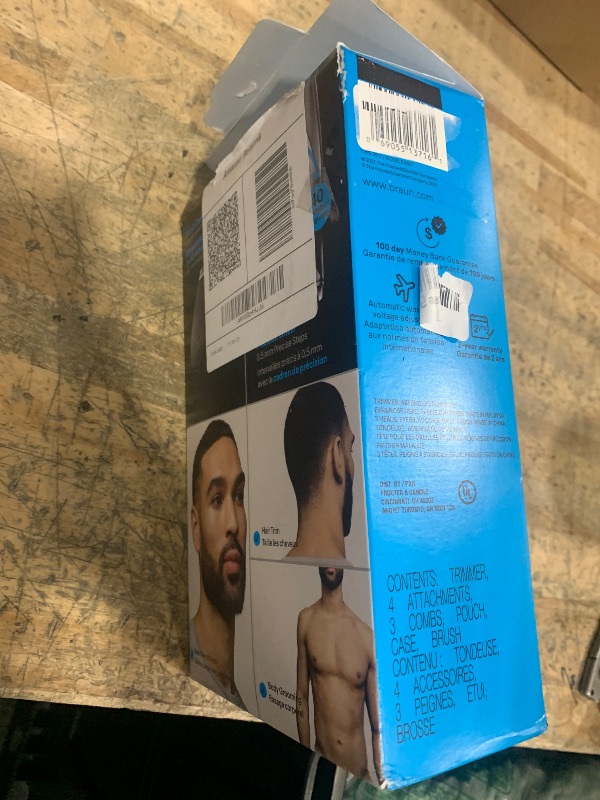 Photo 1 of *5 out of 6 ATTACHMENTS ACCOUNTED FOR REST ARE ON BOTTOM OF BOX UNDER BROWN FLAPS* Braun All-in-One Style Kit Series 5 5471, 8-in-1 Trimmer for Men with Beard Trimmer, Body Trimmer for Manscaping, Hair Clippers & More, Ultra-Sharp Blade, 40 Length Setting
