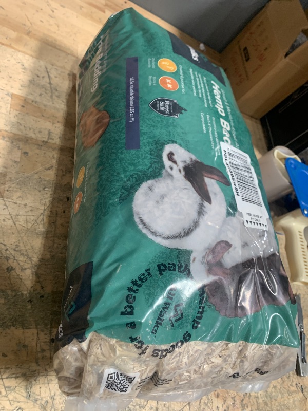Photo 1 of All Walks 18.5 Liter 100% Natural Hemp Bedding - Odor Control, Dust-Free, Chemical-Free, for Chicken Coops, Hamsters, Rabbits & Small Animals, Biodegradable, Made in USA, Highly Absorbent