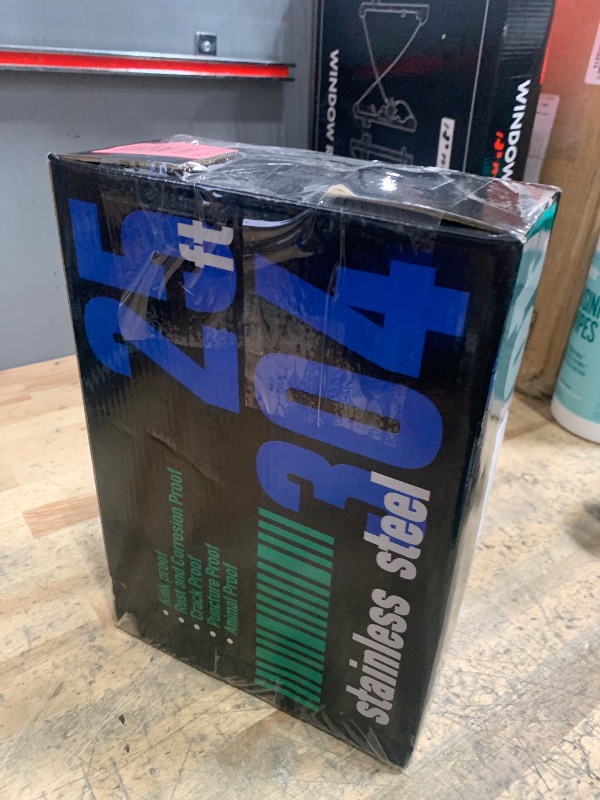 Photo 1 of 25FT 5/8'' Garden Hose, 304 Stainless Steel Water Hose, Flexible with a 10-Mode Nozzle Sprayer, No Kink, Lightweight, Puncture Proof Metal Hose, Ideal for Yard, Lawn, Outdoor