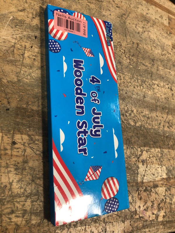 Photo 1 of 4th of July Table Decorations 3 PCS, Fourth of July Red White Blue Wooden Star Decor Centerpiece for Indoor Home, Patriotic Labor Day Gifts Signs for Mantel Office Tiered Tray Pool Birthday Party