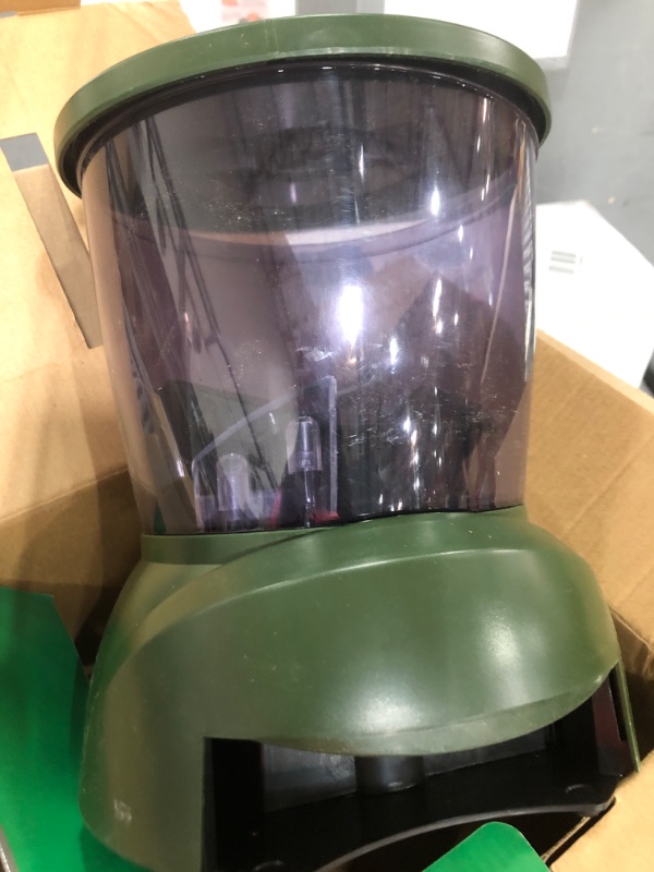 Photo 1 of Pond Automatic Fish Feeder(4.5L),Large Pond Fish Feeder Automatic Dispenser Outdoor, Battery-Powered Timed and Quantitative,Suitable for Breeder to Use During Travel Or Poor Quality Weather.