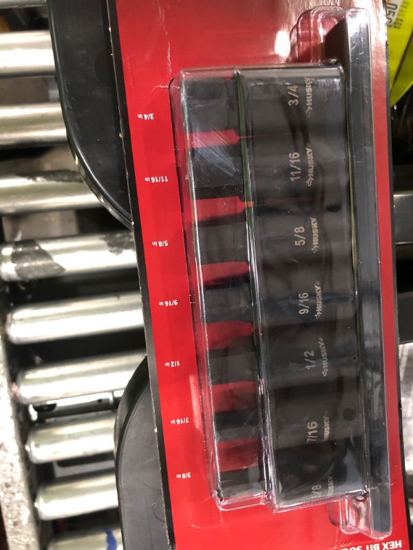 Photo 1 of 1/2 in. Drive Hex Bit Impact Socket Set SAE (7-Piece)