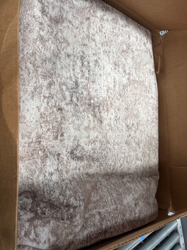 Photo 1 of 10x12 Area Rugs Living Room: Washable Large Abstract Soft Rug Stain Resistant Indoor Floor Non-Slip Accent Carpet for Women Modern Home Enthusiasts Aged 25-45 - Bedroom Nursery Playroom- Beige Brown