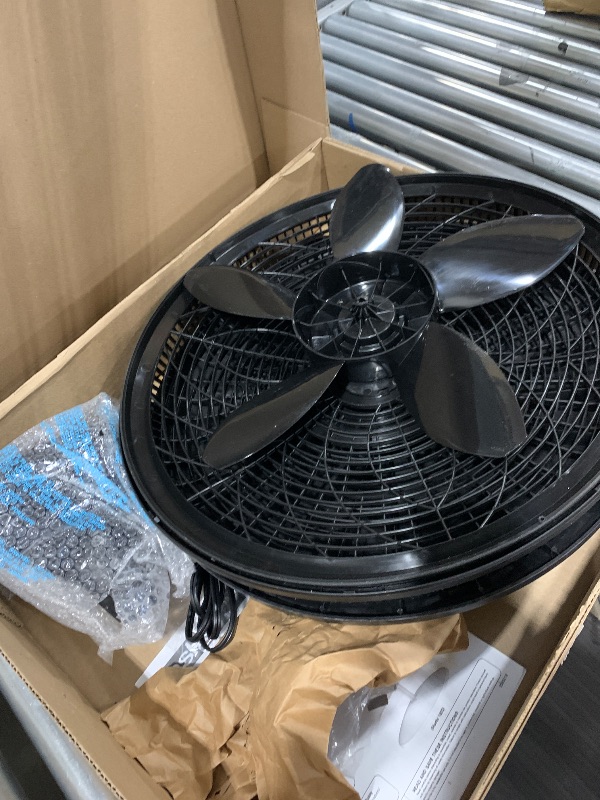 Photo 1 of ****ONLY FOR PARTS****Lasko Pedestal Fan, Oscillating Fan for Bedroom with Adjustable Height and 3 Cooling Speeds, Portable, 18", Black