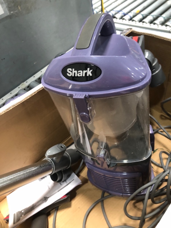 Photo 1 of (LOUD) (USED/FAIR) Shark NV352 Navigator Lift Away Upright Vacuum, Hepa Filter, Anti-Allergen Technology, Swivel Steering, Ideal for Carpet, Stairs, & Bare Floors, with Wide Upholstery & Crevice Tools, Lavender