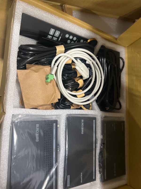 Photo 1 of (used) Monoprice 8x8 4K HDMI Matrix Extender - HDBaseT, HDR, 18G, 4K@60Hz, YCbCr 4:4:4, HDCP 2.2, EDID, IR, SPDIF, RCA, TCP/IP, RS-232, with 7 Receivers 70 Meters - Blackbird Series