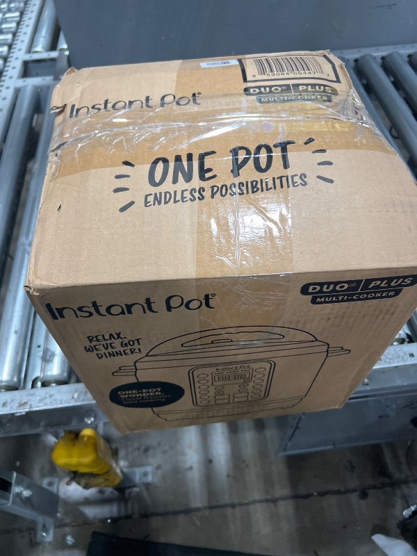 Photo 1 of Instant Pot Duo Plus 9-in-1 Multicooker, Pressure Cooker, Slow Cook, Rice Maker, Steamer, Sauté, Yogurt, Warmer & Sterilizer, Includes App With Over 800 Recipes, Stainless Steel, 6 Quarts