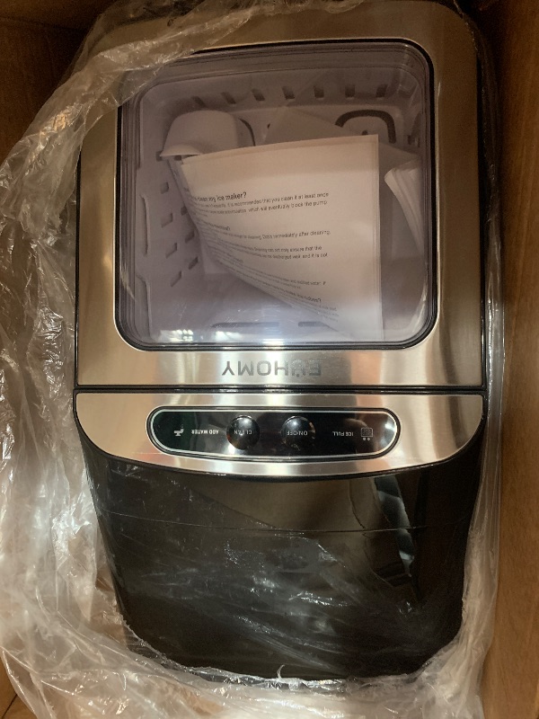 Photo 1 of (not functional)(sold for parts) EUHOMY Nugget Ice Maker Countertop, Max 34lbs/Day, 2 Way Water Refill, Self-Cleaning Pebble Ice Maker Machine 
