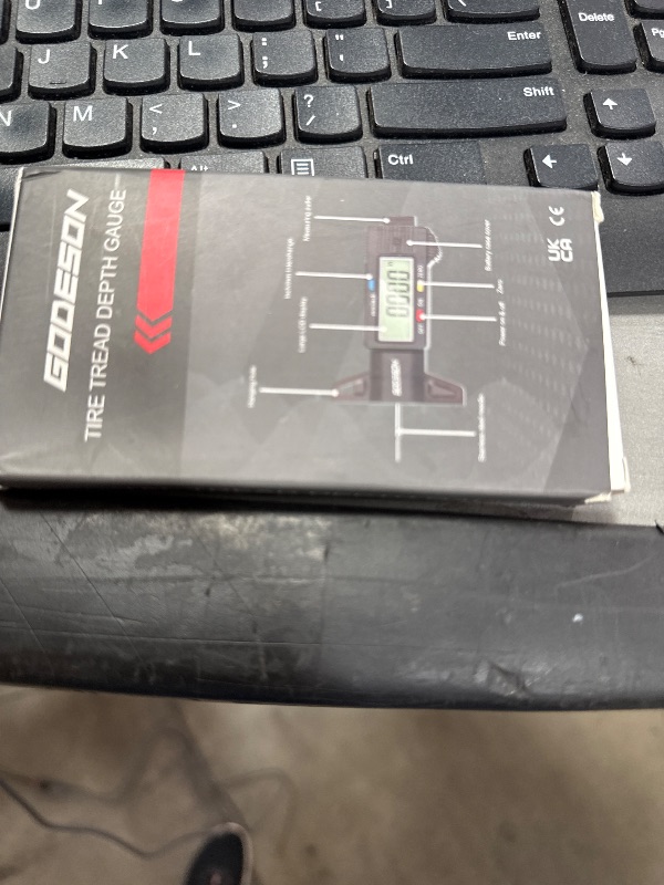 Photo 1 of GODESON Tire Tread Depth Gauge,Digital Tire Tread Depth Gauge in 1Inch/25.4mm with Color-Coded Bar, Easy Read Tire Depth Gauge for Cars, Trucks, Motorcycles