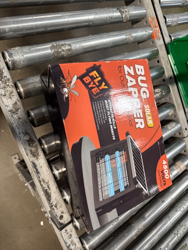 Photo 1 of Solar Bug Zapper Outdoor, Wireless Portable Camping Mosquito Zapper with Panel Sensor, Fly Traps with 10FT Extension Cord, Fly Zapper, Mosquito Killer, Electric Trap Ideal for Home, Patio, Backyard