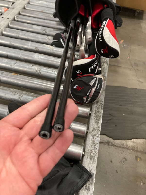 Photo 1 of 14-Piece Men's All Graphite Complete Golf Club Set: Titanium Driver, Fairway, Hybrid, S.S. 5-PW Irons, Putter, Stand Bag - Men’s Golf Clubs for Left Handed Golfers, Regular