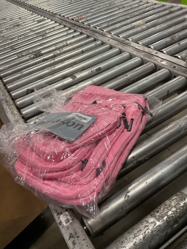 Photo 1 of 10 Set Compression Packing Cubes for Travel Essentials,Compressible Expandable Packing Cubes for Suitcase,OlarHike Luggage Organizer Bags for Travel,Handy Helper for Organizing Clothes(Pink Stripped)
