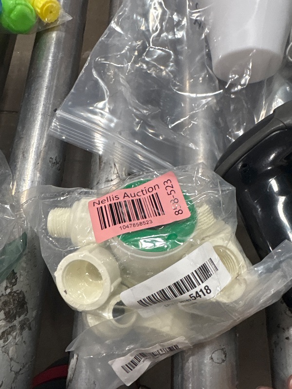 Photo 1 of 10-Pack 1/2 Male to 3/4 Female PVC Garden Hose Faucet Reducer Adapter Coupling Screw Sprinkler Pipe Fittings with Thread Seal Tape, BSPT Thread White
