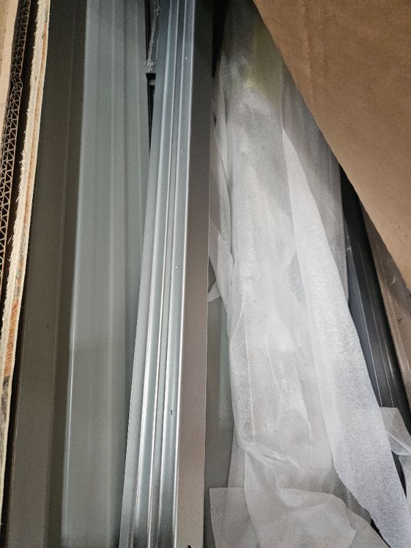 Photo 1 of ***********INCOMPLETE ITEM, THIS IS ONLY A BOX IN A MULTI BOX SET********
 Patiowell 10x12 FT Outdoor Storage Shed with Floor and Lockable Door, All Weather Plastic Shed Garden Shed with Skylight and Multiple Windows for Backyard, Patio, Lawn, Beige