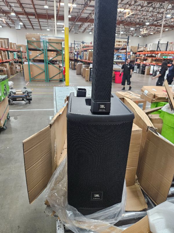 Photo 1 of JBL Professional EON ONE Mk2 Active Battery-Powered Column Line Array Speaker System, 1500W Peak Power, 10", Bluetooth Wireless Audio, 5 Channel Mixer, Portable PA for DJs, Musicians, Events, Black