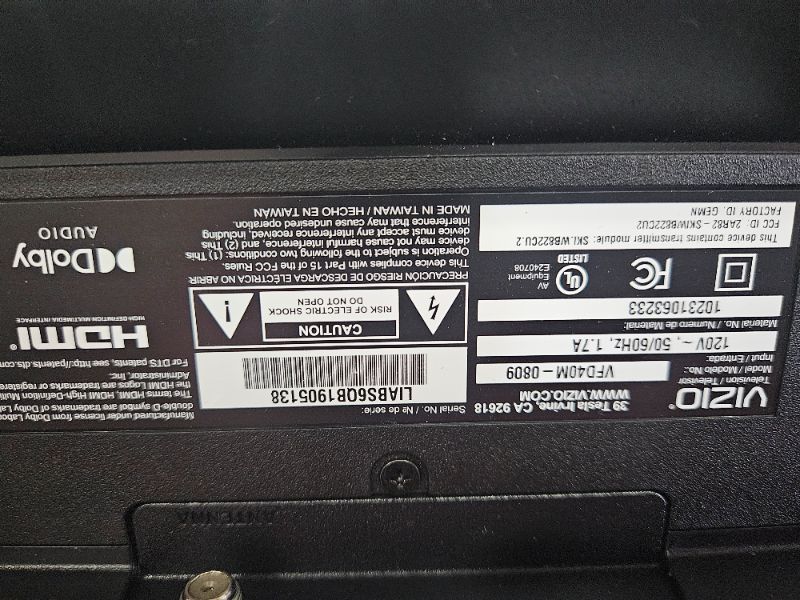 Photo 1 of ** broken screen, final sale ** Vizio 42'' smart tv 