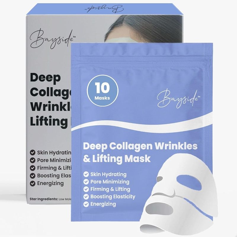 Photo 1 of 10x Bayside Deep Collagen Lifting Mask Anti Wrinkle Moisturizing Face Smoo