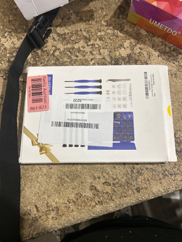 Photo 1 of Upgrade Version Magnetic Eye Glass Repairing Kit, Eyeglass Repair Tool Kit with Compact Screw Box Include Nose Pads, Precision Screwdriver Set, Screws, Tweezer for Eyeglass, Sunglass, Spectacles Watch