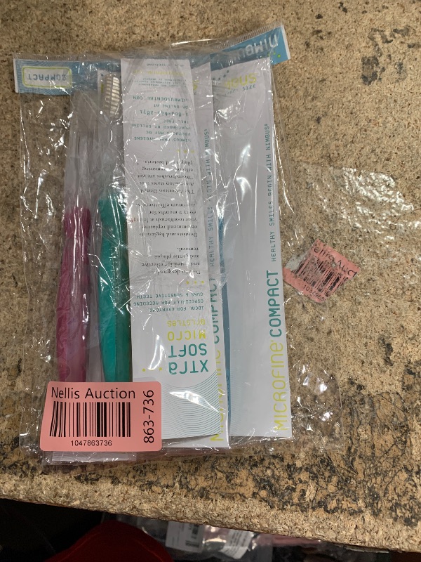 Photo 1 of NIMBUS Extra Soft Toothbrushes (Compact Head), Periodontist Design Tapered Bristles for Sensitive Teeth and Receding Gums, Individually Wrapped Plaque Remover Travel Toothbrush (10 Pack, Colors Vary)