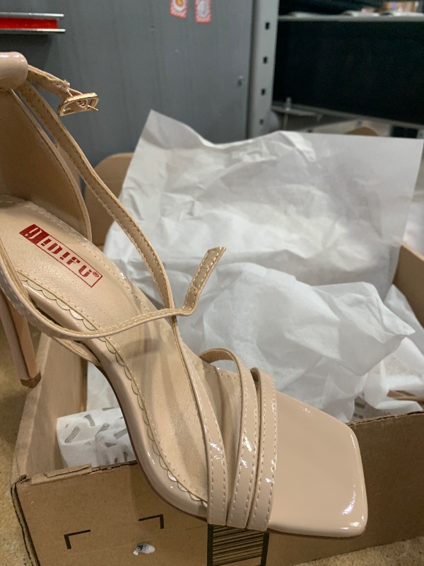Photo 1 of  Toe Ankle Strap Heeled Sandals Stilettos High Heels Evening SIZE  6.5 