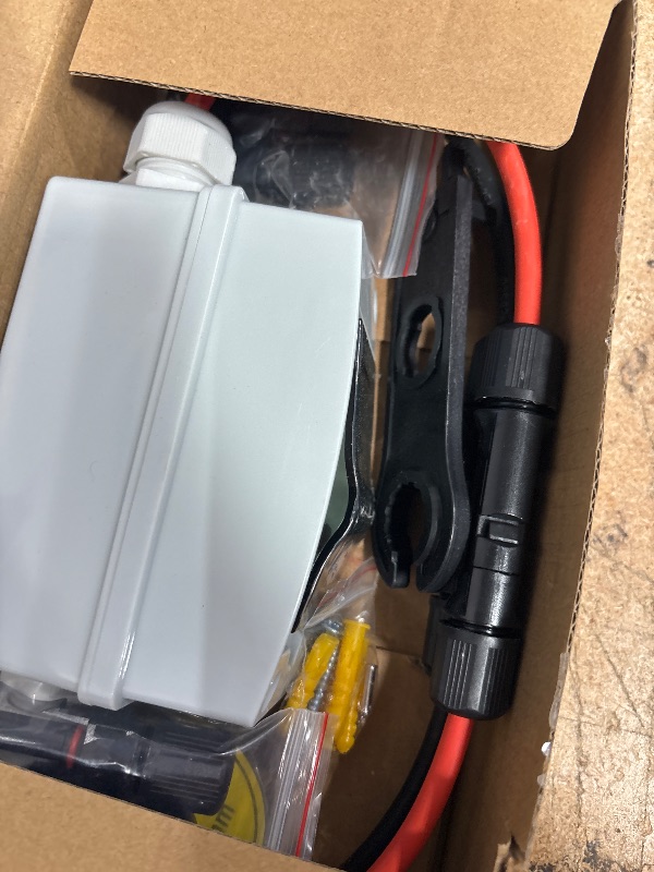 Photo 1 of MINGSONG Solar Panels Disconnect Switch 63Amp DC Solar Shut Off Switch 400V 2 Poles Outdoor AC Small Miniature Circuit Breaker Box, IP65 Waterproof UV-Proof for PV Homes