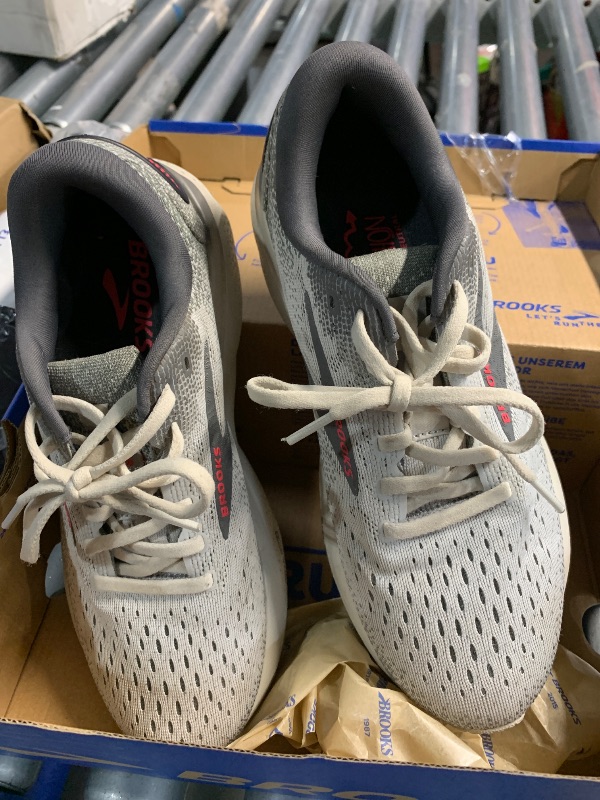 Photo 1 of ***(HEAVILY USED/ MINOR DAMAGE)***Brooks Women’s Ghost 16 Neutral Running Shoe - Grey/Gargoyle/Pink - 9 Medium