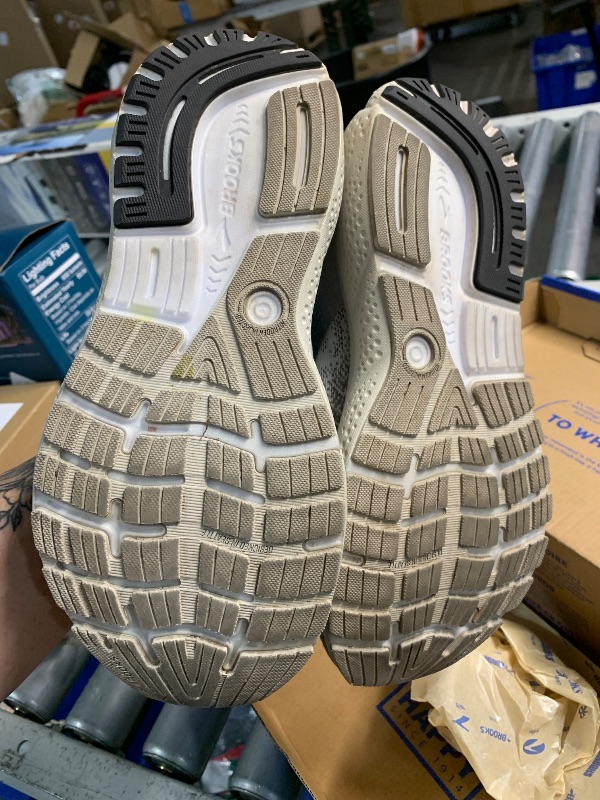 Photo 1 of ***(HEAVILY USED/ MINOR DAMAGE)***Brooks Women’s Ghost 16 Neutral Running Shoe - Grey/Gargoyle/Pink - 9 Medium
