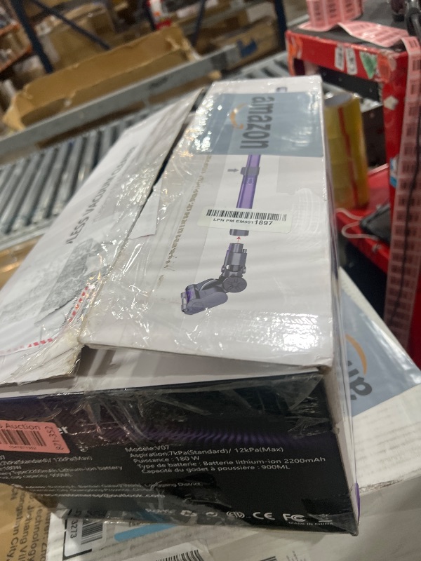 Photo 1 of Cordless Vacuum Cleaner for Home with Powerful Suction,Lightweight Stick Vacuum Cordless Rechargeable with 35 Mins Runtime, Hardwood Floor Vacuum for Pet Hair,Carpet,Tile(Dark Purple)