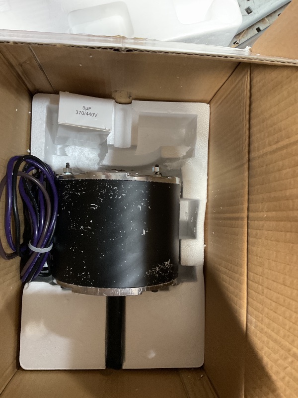 Photo 1 of 0131M00061SP 1/4HP Condenser Fan Motor Replaces Goodman Air conditioner Amana Janitrol 0131M00014PS, Zhongshan Broad-Ocean YDK-180S84062-01 Motor, 830RPM 208/230V 1.5A SSX160481BA, GSC130481AE Leungoo