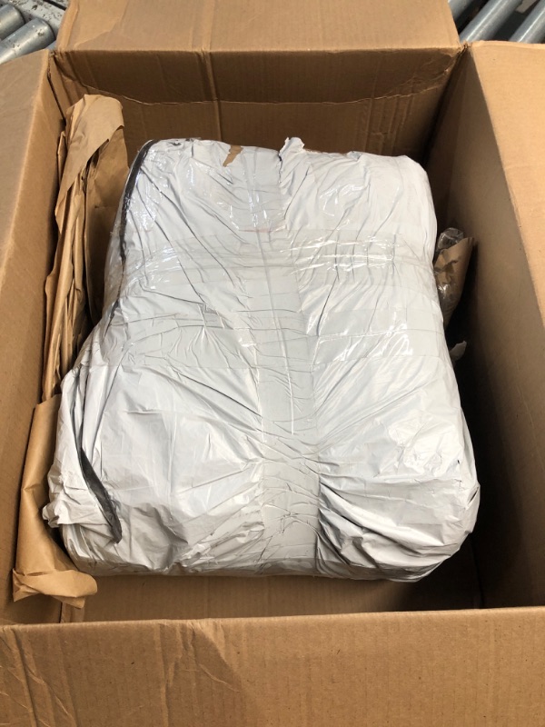 Photo 1 of (USED/FAIR) FSGRICH F150 Car Cover Waterproof All Weather Compatible with Ford F150, Outdoor Heavy Duty Anti-UV Car Covers Rain Sun Snow Protection with Zipper and Windproof Buckle(Camel with Brown)