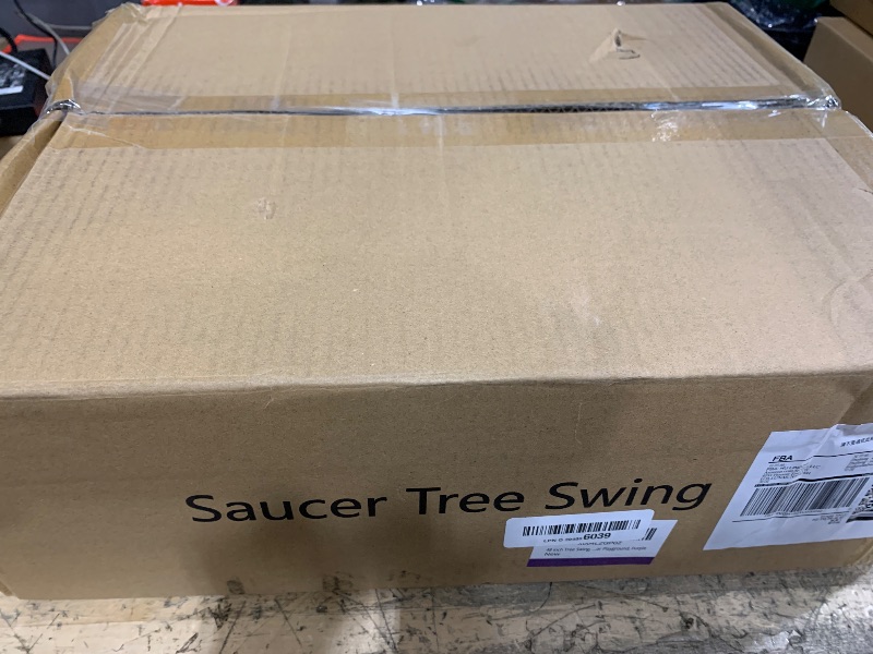 Photo 1 of 48 inch Tree Swing, Larger Saucer Flying Swing for Whole Family, 900lbs Weight Capacity, with Adjustable Hanging Straps, for Outdoor Playground, Purple