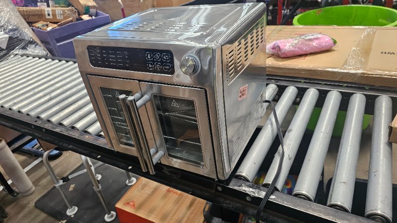 Photo 1 of ***PARTS ONLY***Emeril Lagasse Extra Large French Door Air Fryer Toaster Oven Combo, 24 Cooking Functions and Digital Controls, 7 Accessories Included, Stainless Steel Finish, 26QT Capacity