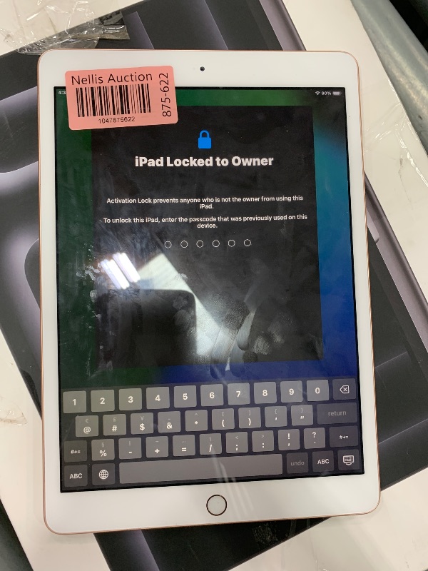 Photo 1 of ***LOCKED TO PREVIOUS OWNER *** Apple iPad (10.2-inch, Wi-Fi, 32GB) - Gold (Latest Model, 8th Generation) (Renewed)