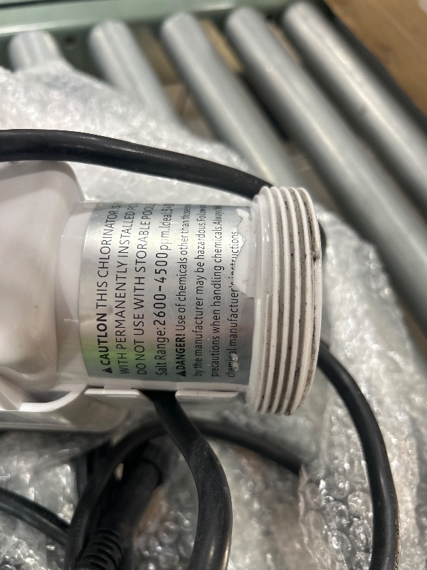 Photo 1 of ***Minor damage***
520555 Salt Chlorine Generator Cell, Suitable for Pools Up to 40,000 Gallons, Includes 15' Cable 2" PVC Unions