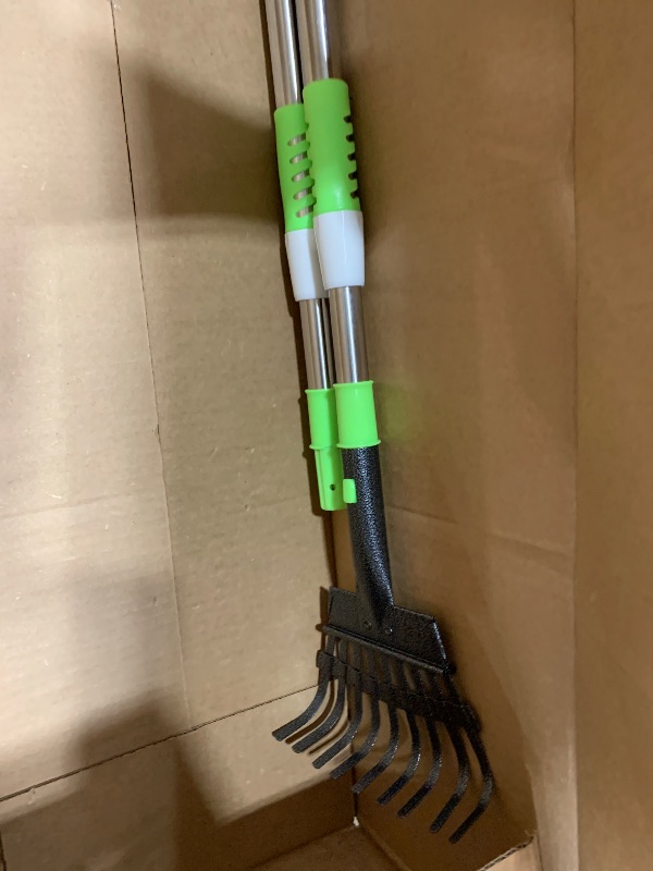 Photo 1 of **Only Rake***Spotty Aluminum Telescoping Metal Handled Poop Tray with Rake Sturdy Lightweight Pooper Scooper Extends 43" Long Scoop Great for Large & Small Dogs (2154)