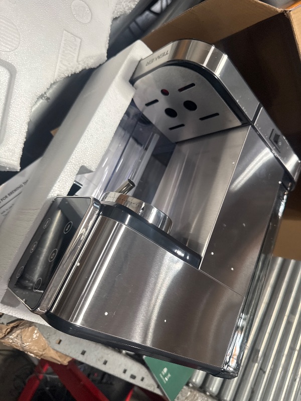 Photo 1 of TENKER Espresso Machine, 20 Bar Cappuccino Machine with Automatic Milk Frother, 3-in-1 Coffee Machine, 1350W Dual Boiler Latte Maker, Touchscreen Espresso Coffee Maker, Stainless Steel