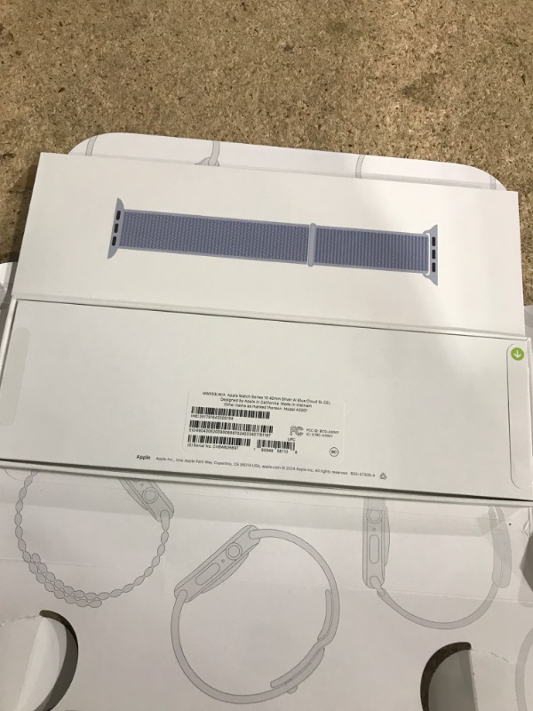 Photo 1 of ****PARTS ONLY****SEE NOTES ***Apple Watch Series 10 [GPS + Cellular 42mm case] Smartwatch with Silver Aluminium Case with Blue Cloud Sport Loop. Fitness Tracker, ECG App, Always-On Retina Display, Carbon Neutral